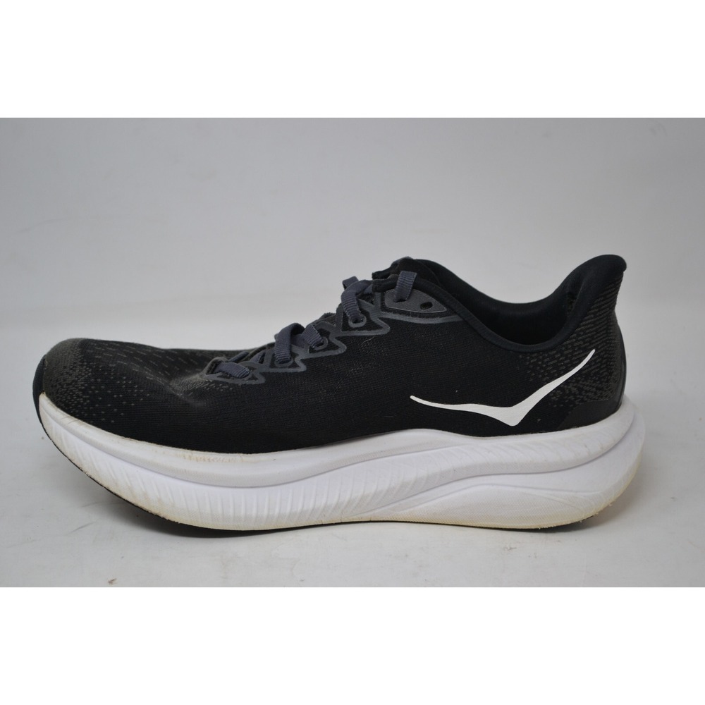 Hoka One One Mach 6 Womens Size 8 B Shoes Black Running Sneaker 1147810 BWHT Gym - Picture 7 of 14